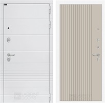 Входная дверь Трендо 29 Хомс (Белый камень / Капучино) для установки в квартиру 31199