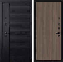 Входная дверь Пиано 05 (Чёрный кварц / Ясень темный) для установки в квартиру 31213