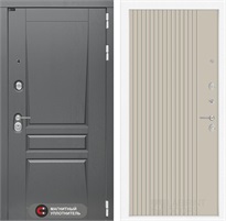 Входная дверь Платинум 29 Хомс (Альберо Грей / Капучино) для установки в квартиру 31219