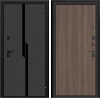 Входная дверь Карбон 05 (Лофт графит / Ясень темный) для установки в квартиру 31248