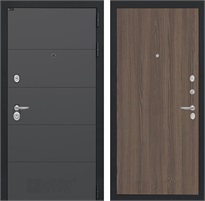 Входная дверь Арт 5 (Графит софт / Ясень темный) для установки в квартиру 31253