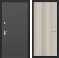 Входная дверь Арт 29 (Графит софт / Капучино) для установки в квартиру 31254