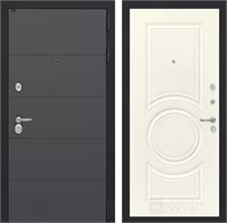 Входная дверь Арт 23 (Графит софт / Веллюто Ванила) для установки в квартиру 18854