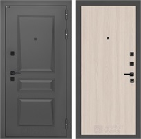 Входная дверь Орлеан 05 (Муар серый / Ясень светлый) для установки в квартиру 31267