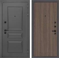 Входная дверь Орлеан 05 (Муар серый / Ясень темный) для установки в квартиру 31268