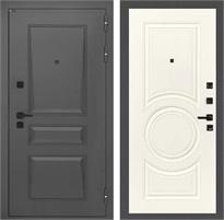 Входная дверь Орлеан 23 (Муар серый / Веллюто Ванила) для установки в квартиру 28800