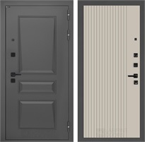 Входная дверь Орлеан 29 (Муар серый / Капучино) для установки в квартиру 31269