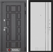 Входная дверь Нью-Йорк 10 (Венге / Белый рельеф софт) для установки в квартиру 31280