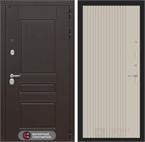 Входная дверь Мегаполис 29 (Венге / Капучино) для установки в квартиру 31289