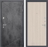 Входная дверь Лофт 05 (Бетон темный / Ясень светлый) для установки в квартиру 31297