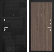 Входная дверь Пазл 05 (Лофт черный / Ясень темный) для установки в квартиру 31303