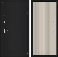 Входная дверь Классик 29 (Шагрень черная / Капучино) для установки в квартиру 31314