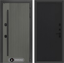 Входная дверь с терморазрывом Термолаб 1 Тепло №29 - Черный кварц для частного загородного дома и дачи 31352