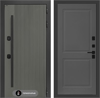 Входная дверь с терморазрывом Термолаб 1 Тепло №11 - Графит софт для частного загородного дома и дачи 31358