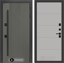 Входная дверь с терморазрывом Термолаб 1 Тепло №13 - Грей софт для частного загородного дома и дачи 31365