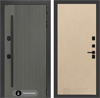 Входная дверь с терморазрывом Термолаб 1 Тепло №05 - Венге светлый для частного загородного дома и дачи 31402