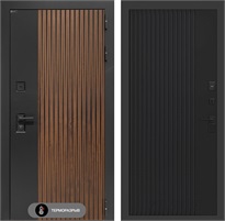 Входная дверь с терморазрывом Айслаб №29 - Черный кварц для частного загородного дома и дачи 31426