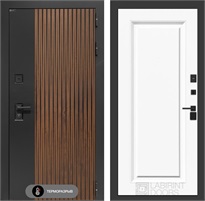 Входная дверь с терморазрывом Айслаб №27 - Эмаль белая RAL 9003 для частного загородного дома и дачи 31430