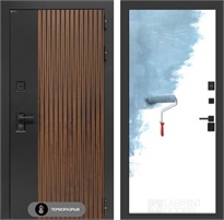 Входная дверь с терморазрывом Айслаб №28 - Грунт под покраску для частного загородного дома и дачи 31447