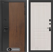 Входная дверь с терморазрывом Айслаб №03 - Сандал белый для частного загородного дома и дачи 31450