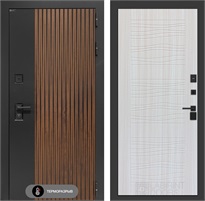 Входная дверь с терморазрывом Айслаб №06 - Сандал белый для частного загородного дома и дачи 31483