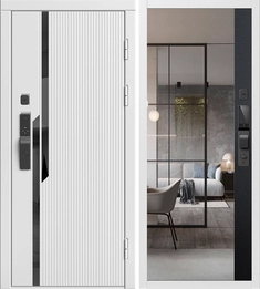 {{productViewItem.photos[photoViewList.activeNavIndex].Alt || productViewItem.photos[photoViewList.activeNavIndex].Description || 'Входная дверь Флекс Вайт с умным замком - зеркало Панорама Черный кварц для установки в квартиру'}}