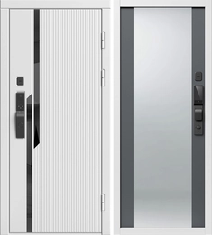 {{productViewItem.photos[photoViewList.activeNavIndex].Alt || productViewItem.photos[photoViewList.activeNavIndex].Description || 'Входная дверь Флекс Вайт с умным замком - зеркало Максимум Грей софт для установки в квартиру'}}