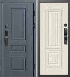 {{productViewItem.photos[photoViewList.activeNavIndex].Alt || productViewItem.photos[photoViewList.activeNavIndex].Description || 'Входная дверь Премьер Графит с умным замком - Мадрид Лиственница белая для установки в квартиру'}}