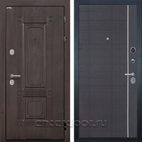 Входная металлическая дверь Интекрон Италия В-07 (Венге / Венге)