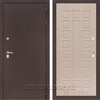 Входная металлическая дверь Лабиринт Классик 4 (Антик медный / Дуб беленый)