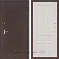Входная металлическая дверь Лабиринт Классик 3 (Антик медный / Сандал белый)