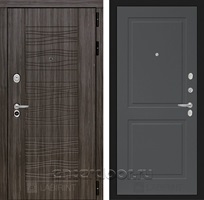 Входная металлическая дверь Лабиринт Сканди 11 (Дарк Грей / Графит софт)