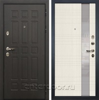 Входная металлическая дверь Лекс 8 Сенатор Новита Дуб беленый (№52)