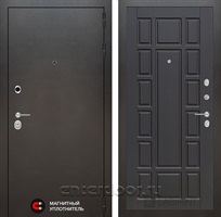 Входная дверь Лабиринт Сильвер 12 (Антик темное серебро / Венге)