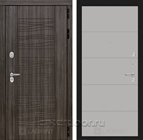Входная металлическая дверь Лабиринт Сканди 13 (Дарк Грей / Грей софт)