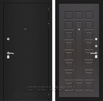 Входная металлическая дверь Лабиринт Классик 4 (Шагрень черная / Венге)