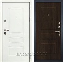 Входная металлическая дверь Лекс Сенатор 3К Шагрень белая (№60 Алмон 28)