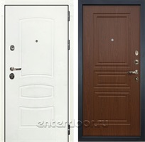 Входная дверь Лекс Сенатор 3К Шагрень белая (№19 Береза мореная)