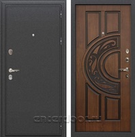 Входная дверь Лекс Колизей Голден патина черная (№27)