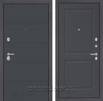 Входная металлическая дверь Лабиринт Арт 11 (Графит софт / Графит софт)