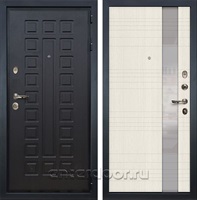 Входная металлическая дверь Лекс Гладиатор 3К Новита Дуб беленый (панель №52)