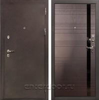 Входная металлическая дверь Лекс 5А Цезарь Ясень шоколад (панель №31)