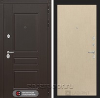 Входная металлическая дверь Лабиринт Мегаполис 5 (Венге / Венге светлый)