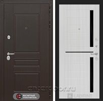 Входная металлическая дверь Лабиринт Мегаполис 2 (Венге / Сандал белый)