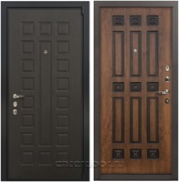 Входная металлическая дверь Лекс 4А Неаполь Mottura Голден патина черная (панель №33)
