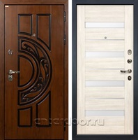 Входная металлическая дверь Лекс Спартак Cisa Сицилио Белёный дуб (панель №46)