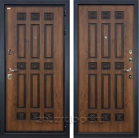 Входная дверь Лекс Гладиатор 3К Винорит Голден патина черная (панель №33)