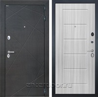 Входная металлическая дверь Интекрон Сенатор Лучи ФЛ-39 (Венге распил кофе / Сандал белый)