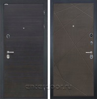 Входная металлическая дверь Интекрон Сицилия Лучи-М (ЭкоВенге / Венге распил кофе)
