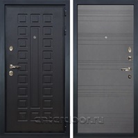 Входная металлическая дверь Лекс Гладиатор 3К Графит софт (панель №70)